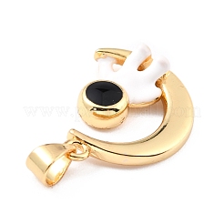 Brass Enamel Pendants&nbsp;KK-K250-24G