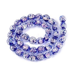 Handmade Foil Glass Beads Strands&nbsp;FOIL-Q002-05C