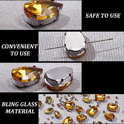 156Pcs 7 Styles Sew on Rhinestone&nbsp;DIY-SP0007-30C