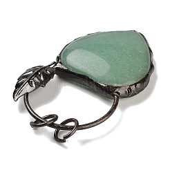 Natural Green Aventurine Heart Big Pendants&nbsp;G-A221-05D