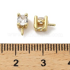 Brass Micro Pave Cubic Zirconia Peg Bails&nbsp;KK-S397-02D