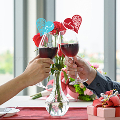 70色の紙製テーブル席札7枚  くりぬく  結婚式のための  飲食店  誕生日パーティーの装飾  ハート  ミックスカラー  76x81x0.1mm  10個/カラー&nbsp;DIY-FG0005-55