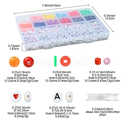 DIY Glass & Acrylic & Polymer Clay Beads Bracelets Making Kits&nbsp;DIY-FS0007-93