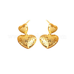 Brass Stud Dangle Earrings for Women&nbsp;WG18752-01