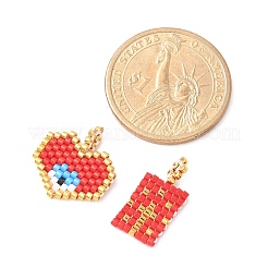 2Pcs Handmade Loom Pattern MIYUKI Glass Seed Beads&nbsp;PALLOY-MZ00607-04