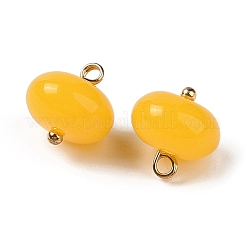 アクリルパーツ  真鍮のループを有します  フラットラウンド  ゴールド  12x12mm  穴：1.6mm&nbsp;MACR-C033-12A