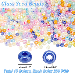 15 Colors Glass Seed Beads&nbsp;SEED-PH0012-08