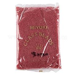 MIYUKIラウンドロカイユビーズ  日本製シードビーズ  15/0  （rr373)ダークローズライニングライトトパーズ光沢  1.5mm  穴：0.7mm  約250000個/ポンド&nbsp;SEED-G009-RR0373