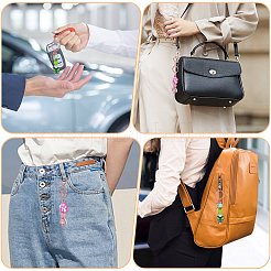 16 個合金バービーズキーホルダージュエリー作成 diy 工芸品  カニカン付き  ローズゴールド  15.7cm&nbsp;KEYC-SZ0001-16RG