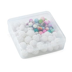 100Pcs 4 Style Imitation Pearl Acrylic Beads&nbsp;OACR-FS0001-23
