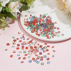 300Pcs 12 Style 2-Hole Glass Seed Beads&nbsp;SEED-AR0001-35