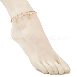 304 Stainless Steel Link Chain Anklets&nbsp;AJEW-AN00705-03