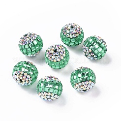 Polymer Clay Rhinestone Beads&nbsp;RB-L029-04