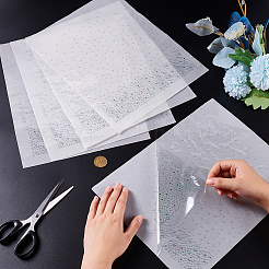 ホットラインストーン  アップリケの鉄  マスクと衣装のアクセサリー  洋服用  クリアAB  275x240x1.5mm&nbsp;DIY-WH0580-70B-02