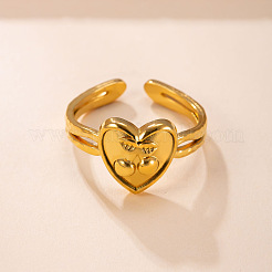 304 Stainless Steel Cuff Open Rings&nbsp;WG5D67B-01