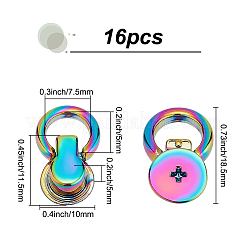 16Pcs Alloy Button Studs Rivets&nbsp;PURS-WR0001-16