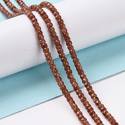 Synthetic Goldstone Beads Strands&nbsp;G-H280-08