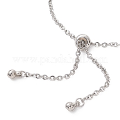 304 Stainless Steel Cable Chain Slider Bracelet Making&nbsp;BJEW-JB12959-03