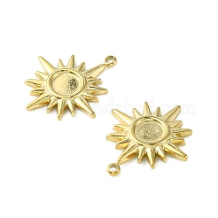 304 Stainless Steel Pendant Cabochon Settings&nbsp;STAS-L269-051G
