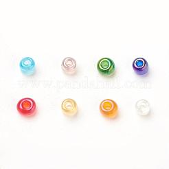 1箱12/0ガラス種ビーズ透明色レインボーDIY緩いスペーサーミニガラスシードビーズ  ミックスカラー  2mm  穴：1mm  約12500個/箱&nbsp;SEED-X0050-2mm-12