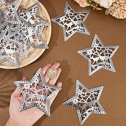 10Pcs Iron Star Ornaments&nbsp;AJEW-GF0012-09