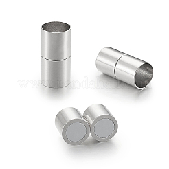 真鍮製マグネットクラスプ  コラム  プラチナ  20~22x11mm  穴：10mm  5セット /バッグ&nbsp;KK-TAC0002-01B