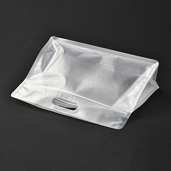 プラスチック製のジッパー付き袋  プラスチック製のスタンドアップポーチ  再封可能なバッグ  窓付き  透明  17x24x0.05cm&nbsp;OPP-L003-01A