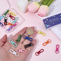 24Pcs 12 Colors Baking Paint Alloy Swivel Clasps&nbsp;FIND-SC0022-93