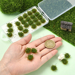 ナイロンミニ草の房  人工芝モデル  DIYサンドテーブル素材用  グリーン  11~19mm&nbsp;AJEW-WH20120-09A