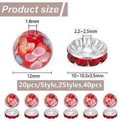 DIY Flower Beads Jewelry Making Finding Kits&nbsp;DIY-GO0001-80B