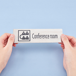430 Stainless Steel Sign Stickers&nbsp;STAS-GF0001-06B