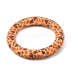 Autumn Food Grade Eco-Friendly PrintedSilicone Linking Rings&nbsp;SL-CBA2E0D-03