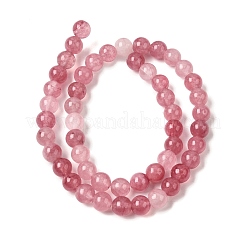 Natural White Jade Beads Strands&nbsp;G-H348-8mm-06