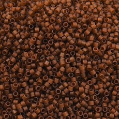 MIYUKIデリカビーズ  シリンダー  日本製シードビーズ  11/0  (db2403)matte 透明ルートビア  1.3x1.6mm  穴：0.8mm  約2000個/10g&nbsp;X-SEED-J020-DB2403