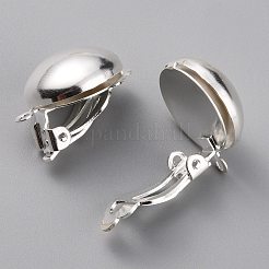 真鍮製クリップ式イヤリングパーツ  カドミウムフリー＆鉛フリー  ミックスカラー  23.5x17.5x16mm  穴：1.8mm&nbsp;KK-O131-03-B