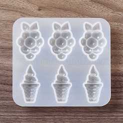 DIY Grapes & Ice Cream Ornament Silicone Molds&nbsp;DIY-E055-27