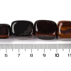 Natural Red Tiger Eye Dyed & Heated Beads Strands&nbsp;G-H040-A01-01