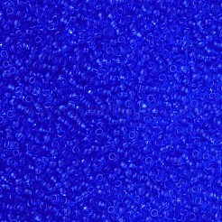 透明チェコガラスシードビーズ15/0個  ラウンド  ブルー  1.5x1mm  穴：0.5mm  約500 G /袋&nbsp;SEED-N004-004-11