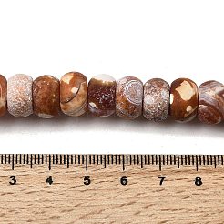 Dyed & Heated Natural Fire Crackle Agate Beads Strands&nbsp;G-D336-01