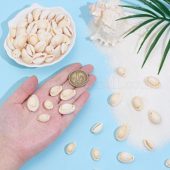 100Pcs 2 Styles Natural Cowrie Shell Pendants&nbsp;BSHE-ME0001-06