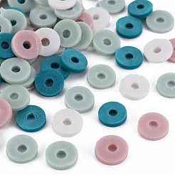 Handmade Polymer Clay Beads Strands&nbsp;CLAY-R089-8mm-T001