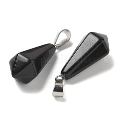 Natural & Synthetic Gemstone Pointed Pendants&nbsp;G-B127-15P