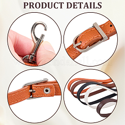 5Pcs 5 Colors PU Leather Shoulder Strap&nbsp;FIND-CL0001-66