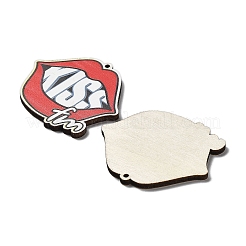 Single Face Printed Wood Pendants&nbsp;WOOD-B008-05