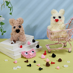 54 Bags Heart Plastic Safety Craft Noses&nbsp;FIND-PH0028-79
