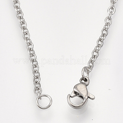 Non-Tarnish 201 Stainless Steel Pendant Necklaces&nbsp;NJEW-T009-JN106-1-40