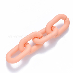 Opaque Spray Painted Acrylic Linking Rings&nbsp;OACR-S036-006A-I04