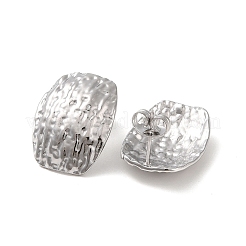Non-Tarnish Rectangle 304 Stainless Steel Stud Earrings for Women&nbsp;EJEW-L272-017P