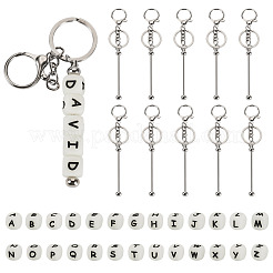 DIY Stainless Steel Beadable Keychain Making Kits&nbsp;KEYC-TA0001-63