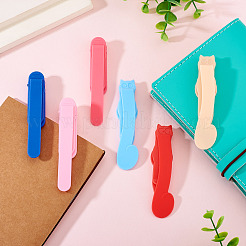 6Pcs 6 Styles Plastic Bookmark Clip&nbsp;AJEW-TA0002-02